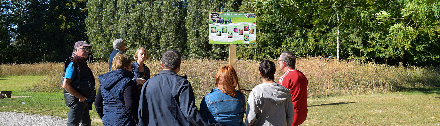 Randonnée en pleine nature dans le cadre du circuit patrimoine sur le site le Watissart